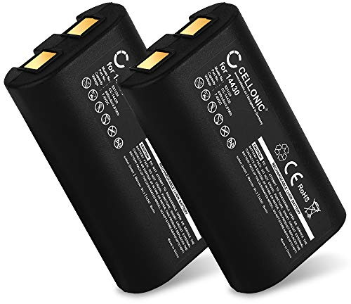 CELLONIC, Akku für Etikettendrucker kompatibel mit Dymo LabelManager PnP, 280, 14430, W003688 (7.4V, 650mAh) 2 Stück