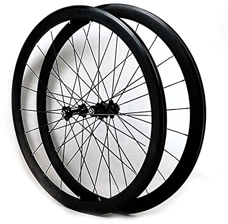 700c Rennrad Felge 28 Zoll Fahrrad Laufrad Hohlkammerfelge Cut 7 8 9 10 11 12-Fach Für C/V-Brakes/Felgenbremse QR (Color : Black hub not Logo)