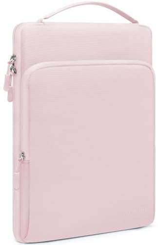 HYZUO 17-17.3 Inch Laptop Bag Case Sleeve for 17 17.3 HP/Dell/Lenovo/ASUS/Acer/LG/MSI Gaming Laptop/Razer Blade 17/18, Notebook Carrying Briefcase for Men Women, Pale Pink
