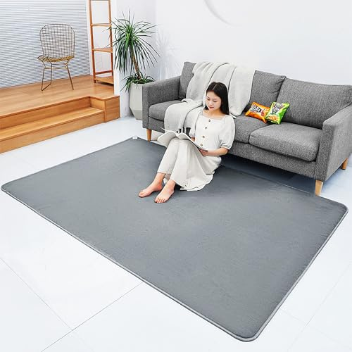 CWZMQK Alfombra eléctrica de Lana de Coral, Alfombrillas calefactables, Almohadillas eléctricas calentadoras de pies, Alfombrilla calefactora para Calentar pies, Calentador de Espacio para el hogar