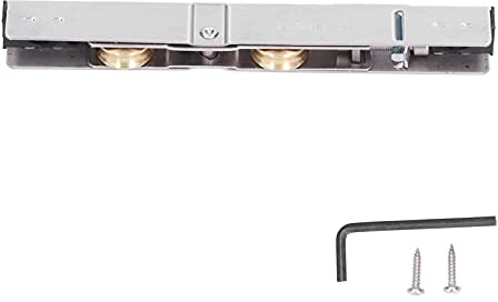 Skjutdörrrulle i rostfritt stål Push-Pull Fönsterremskiva Kraftiga dörrtillbehör för fönsterbeslag i aluminiumlegering 15,8x2,3x1,3 cm