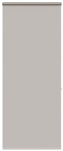 Mokuyary Tenda da doccia con cassetta, 110 x 240 cm, larghezza tessuto 106 cm, antimuffa, impermeabile e si asciuga rapidamente, lavabile, tenda da doccia, vasca da bagno, grigio chiaro, modello con