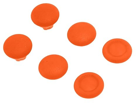 Naroote 3D Joystick Button Cover Ergonomiskt Halkfritt Utbyte Av Tumgrepp för Controller Justerbar 6-pack (Orange)