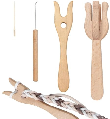Forchetta Per Maglieria In Legno - Strumento Lucet, Strumenti Intrecciati