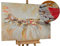 KunstLoft Leinwandbild | 100% HANDGEMALT | 120x80cm | Gemälde 'Ruhe vor dem Sturm' | Abstrakt | Weiß Beige | Wandbild Wohnzimmer