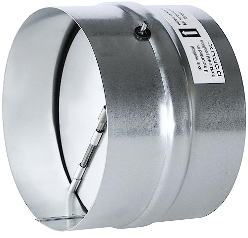 Valvola di ritegno in acciaio – Raccordo di ventilazione in acciaio galvanizzato, diametro 100 mm