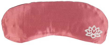 Bodhi Coussin Soft pour Les Yeux, avec Rembourrage Lavande et graines de Lin | Yoga, Relaxation & Méditation | en mako Satin | Disponible en Plusieurs Couleurs (Satin mako, Rose foncé)