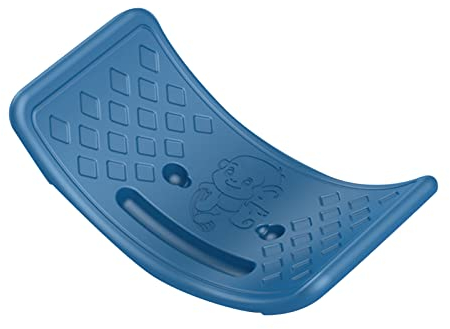 Rocker Board, Balance Seesaw Board 45 Degree Plastic for Teens (Blue)