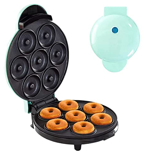 macchina per fare ciambelle - Macchina per ciambelle torta,Prepara 7 ciambelle ciambelle elettriche riscaldanti a doppia faccia per colazione o dessert a casa Rianpesn