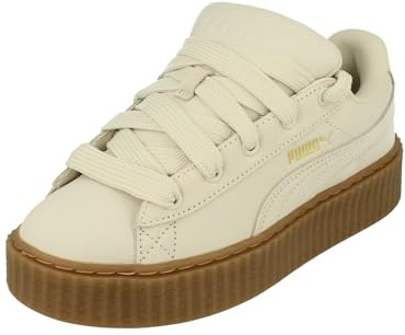 Puma Creeper Phatty Nubuck Unisex Trainers 396813 Sneakers Scarpe (UK 3 US 4 EU 35.5, Warm White puma Gold Gum 03)