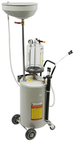 Depósito de aceite usado de 75 litros, multidispositivo de recogida de aceite usado de 0,4 Mpa, carro de recogida de aceite con válvula de seguridad, depósito de aceite para coche, taller, aceite de