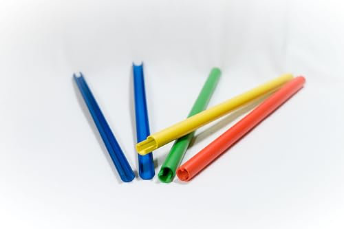 Generico - Set di 8 cannucce riutilizzabili e apribili per un'igiene perfetta