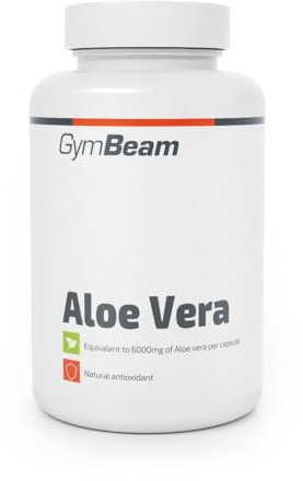 GymBeam Aloe Vera Capsule - Estratto di Aloe Vera 60 mg per Capsula - Antiossidanti per Sostenere il Sistema Immunitario e Promuovere la Salute Generale - Vegan - 90 Capsule