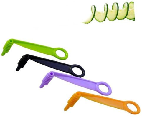 Didiseaon Affettatrice Rotante per Cetrioli e in PP Fette Facile e Veloce Aiuto in Cucina per Verdure Fresche