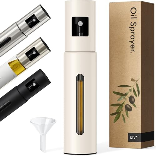 KIVY Pulverizador de aceite (individual, blanco crema)