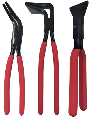 Pinza per piegare la lamiera | Set di 3 per piegatura e orlatura, pinza ergonomica per piegatura, per la casa, l'auto, i mobili, l'impianto idraulico e la costruzione