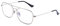 JM Flieger Blaues Licht blockiert Computer Brillen, Platz Augenschutz Video Eyeglasses Anti Blendung Damen Herren(Silberrahmen Schwarz Tempel Tipps)