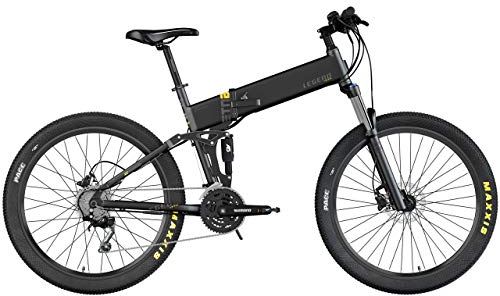 Legend Etna Onyx Black 10,4 Ah 36V 374 Wh | Klappbares E-Fully, E-MTB, E-Klapprad | Shimano hydraulische Scheibenbremsen | SRAM 11-Gang Schaltung