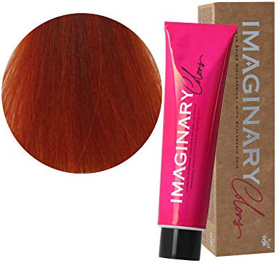The Imaginary Colors | Coloración Permanente Vegana con Ácido Hialurónico | Cobertura 100% | Color Cobrizo 7-43 Rubio Cobrizo Dorado - 100 ml (Pack de 3 uds.)