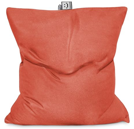 HAPPERS Puff Gigante Big Puff XXL Naylim Mate Naranja para Exterior con Relleno Incluido