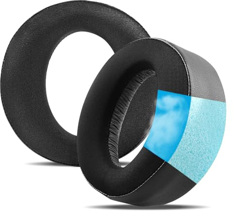 Ear Pads Cushions Replacement for Sony PlayStation 5 PS5 Pulse 3D Wireless Headset, GVOEARS Upgrade Ear Cups Accessories for Sony PS5 (Cooling-Gel Black)