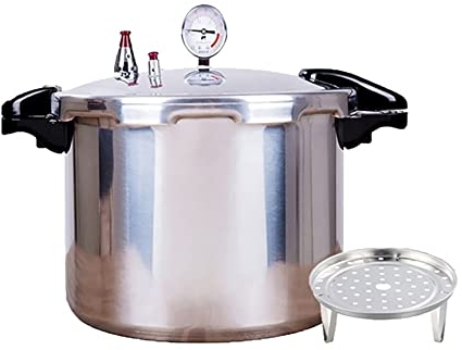 22 Quart Schnellkochtopf & Induktionskompatibel gebaut druckkochtopf - in Luxus-Digitalmanometer pressure cooker Mit 1 Dampfgareinsatz & | Lieferung aus DE