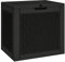 vidaXL Gartenbox, Auflagenbox mit Stauraum Rattan-Optik, Kissenbox mit Deckel Griffe, Aufbewahrungsbox Beistelltisch, Schwarz Polypropylen