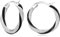 HEEYA Creolen Ohrringe Sterling Silber 925 Plattiert Damen 18K Vergoldet Twisted Creolen Ohrringe mit AAAAA Zirkonia Creolen Hypoallergen für Frauen Silber/Rose Gold/Gold/Blau/Weiß/Schwarz/Rot 22MM