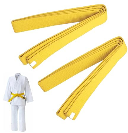 Generisch 2 Stück Belt Kampfkunst Karate Judo, Judo Karate Gürtel Belt Kampfkunst Karate, Judo Baumwolle Taekwondo Belts, Judo Gürtel für Erwachsene Kinder - Baumwolle