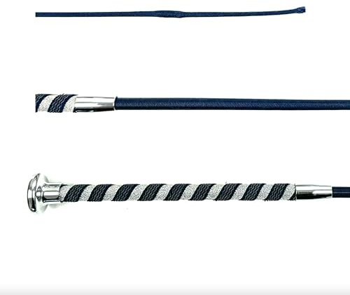 JA Horse SUPERTWIST Cravache de dressage, d'équitation, de dressage, d'équitation, de dressage, d'équitation, cravache de dressage, d'équitation, cravache (bleu marine, 100 cm)