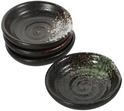 Cabilock Set 4 Piatti Per Salsa in Ceramica Giapponese, Vassoio Per Antipasti Colorati, Resistenti e Versatili Per Casa, Ristoranti e Picnic