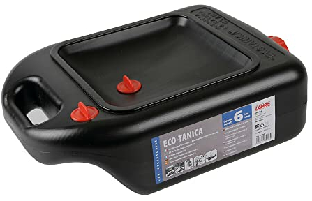Lampa 65906 Eco tanica - Tanica Cambio Olio per Raccolta Olio esausto Auto e Moto 6 Litri