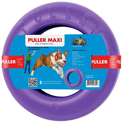 COLLAR Puller Dog Toy Ring for Small Medium Large Dogs Fetch Floating Disc