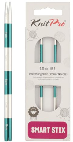 KnitPro Smartstix Agujas circulares intercambiables de 14 cm | 3,25 mm