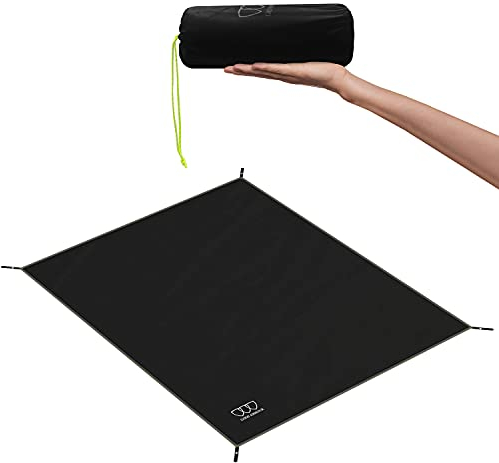 Gold Armour Tent Footprint, Camping Tarp Waterproof Ultralight - 84x60in | 84x84in | 84x96in | 82x106in | 120x108in | 120x120in | 120x144in Floor and Ground Tarps for Camping Hiking (Black 82x106in)