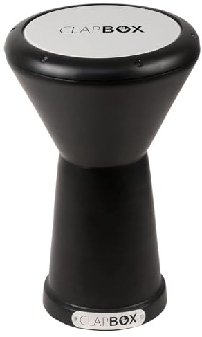 Clapbox Darbuka Hand Drum, A Percussion Instrument good for Beginners or Professionals, NOT MADE IN CHINA, The most reviewed Hand Drums brand Worldwide (Black)