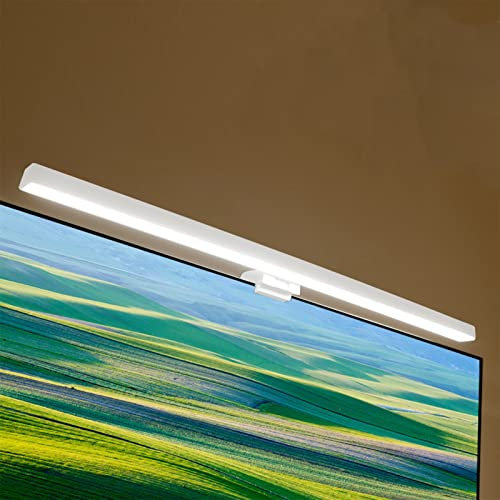 Monitor Light Bar LED Dator e-läsningslampa Usb POWERED Justerbar ljusstyrka Färgtemperatur Touch Control No Screen Bländning for hemmakontor (Color : White)