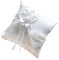 BESPORTBLE Romantic White Ring Pillow Stylish Square Ring Holder Wedding Ring Bearer Pillow adornment
