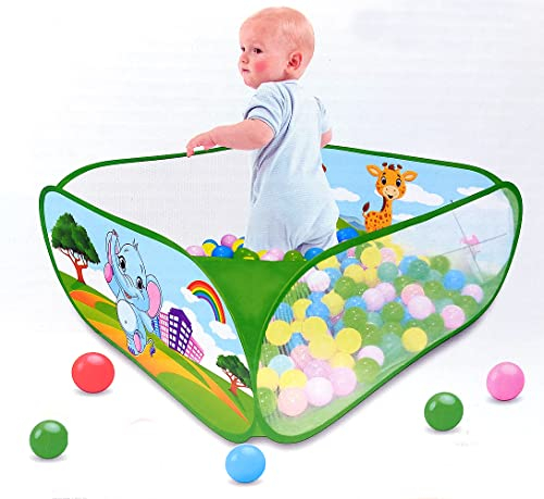 Bällebad mit Bällen, Spielzelt 90 x 90 x 37 cm
