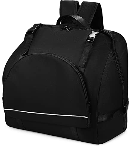 Vaguelly Akkordeontasche für 48/60/72 Bass Akkordeon Gepolsterte Akkordeon Koffer Gigbag Rucksack mit Schultergurte, Zubehör Tasche, Erwachsene Instrument Tragetasche, schwarz