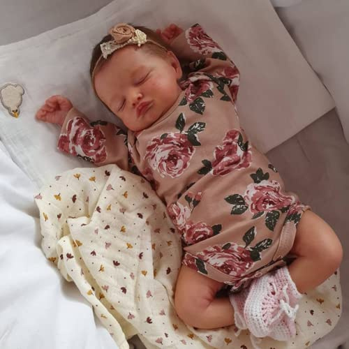 Lonian 20 Inch 50cm Reborn Toddler Doll Baby Soft Vinyl Silicone Real Life Like Looking Newborn Doll