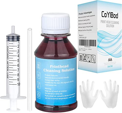 CoYlBod Inkjet Printers Printhead Cleaning Kit Compatible for Epson WF-2810 WF- 2835 WF-2860 WF-6530 Expression Home XP-2100 XP-2105 XP-3100 XP-3105 XP-5100 XP-5105-3.4oz 100ml Nozzle Cleaner