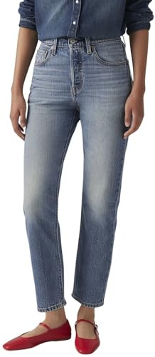 Levi's 501 Crop Jeans, Scanned Answers, 27W / 26L Donna