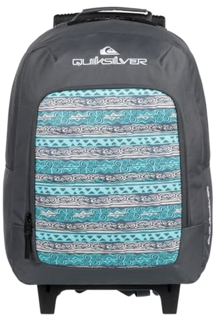 Quiksilver Wheelie Burst 26L - Medium Wheelie Backpack for Boys - Mittlerer Rucksack mit Rollen - Jungen - Schwarz.