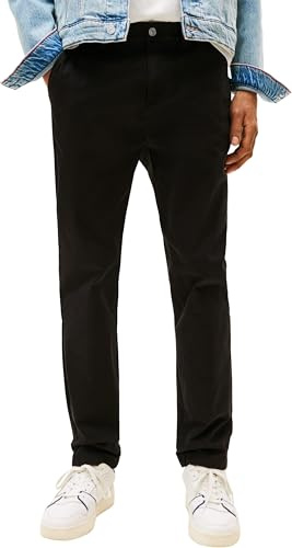 Tommy Jeans Tjm Austin Chino Dm0Dm20282, Pantaloni Chino, Uomo, Nero (Black), 28W / 32L