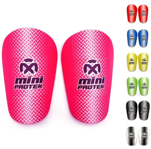 Oxum Sport – Espinilleras de Fútbol para Niños, Adultos, Hombres y Mujeres, Mini, Ligeras, Cómodas y Resistentes, Protección para Entrenamiento, Partidos y Competición, Talla M 10x6cm Rosa