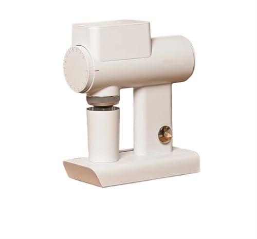 Molinillo de Cereales Portátil, Molinillo de café eléctrico Sculptor 064S Molinillo de café automático manual Electrodomésticos para Moler Rápidamente(Bianco)