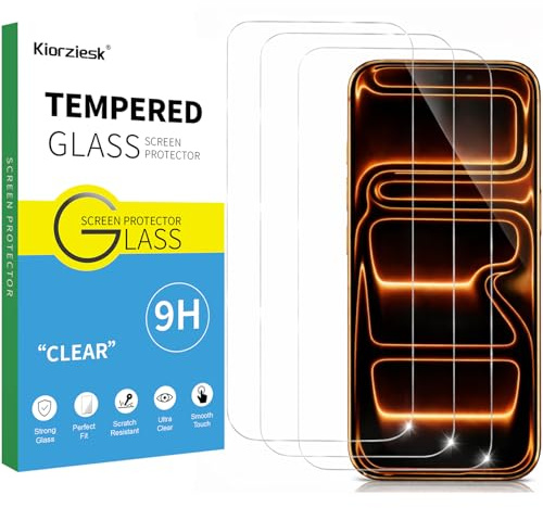 3 st Tempererat glas skärmskydd i hårdat glas för iPhone 17 Pro Max, iPhone 16 Pro Max, skärmskydd Displayskydd Anti-krasch 9H hårdhet HD-skärmskydd 6,9 tum Ultraklar