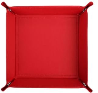 EMTPJAL Dice Tray, Foldable PU Leather Rolling Tray for RPG Board Games | Foldable PU Leather Dice Tray, Snap Corners for Tabletop Dice Rolling