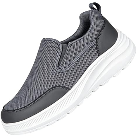 Scarpe da Ginnastica da Uomo Scarpe da Ginnastica Slip on Estive Sneakers Moda Comode Senza Lacci Sportive Antiscivolo Leggere Trekking Traspiranti Jogging Camminata Corsa per Campeggio Esterno